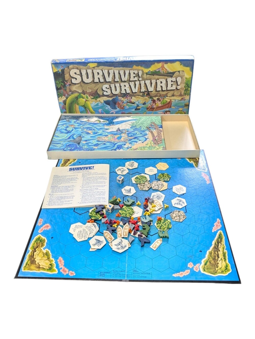 Parker Brothers Survive Board Game 1982 Bilingual Complete Vintage